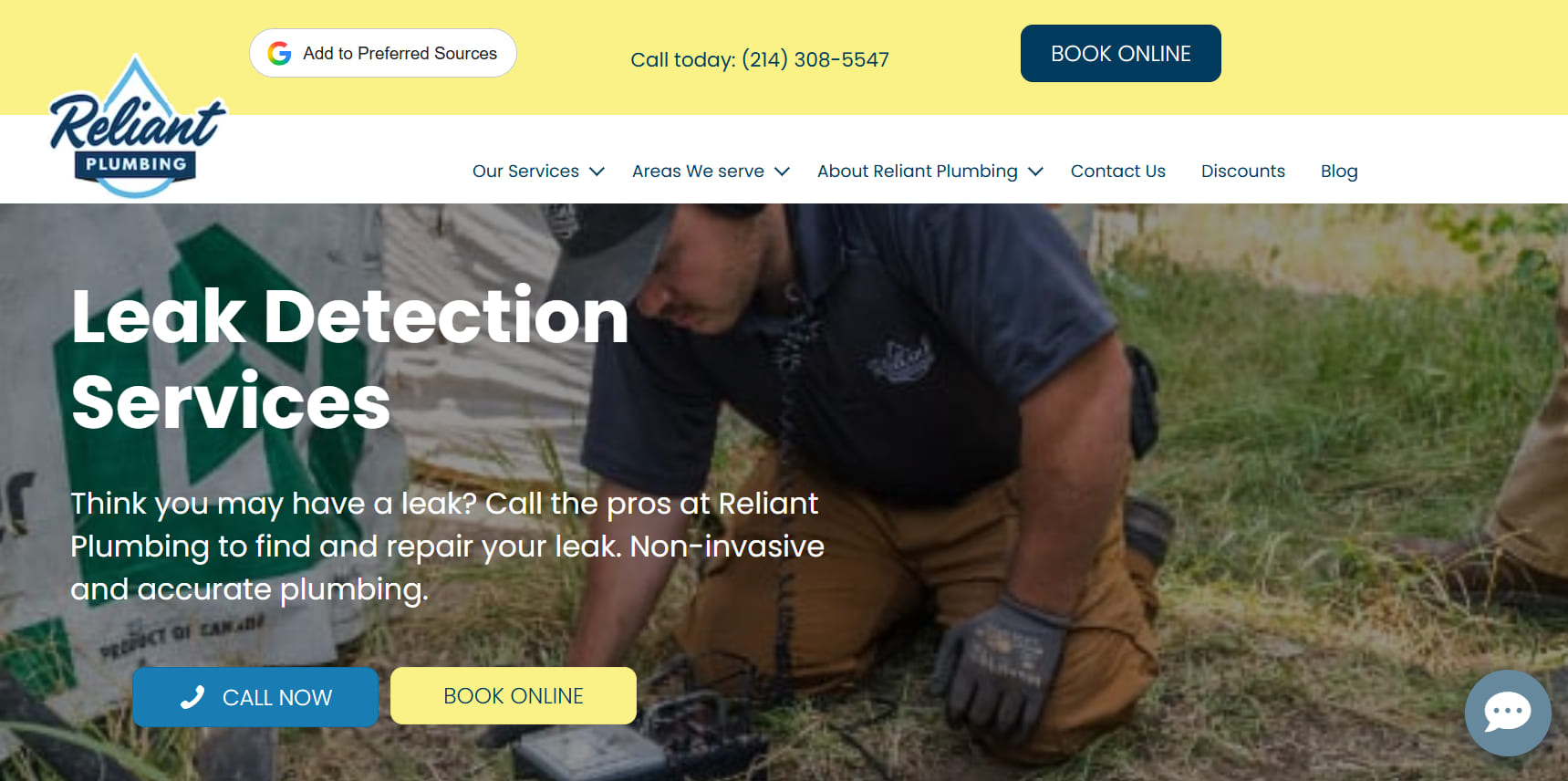 Leak detection page
